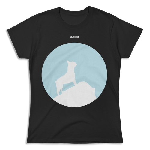 French Bulldog Silhouette And Moon Shirt (Women's)