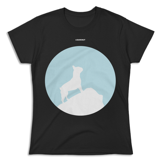 French Bulldog Silhouette And Moon Shirt (Women's)