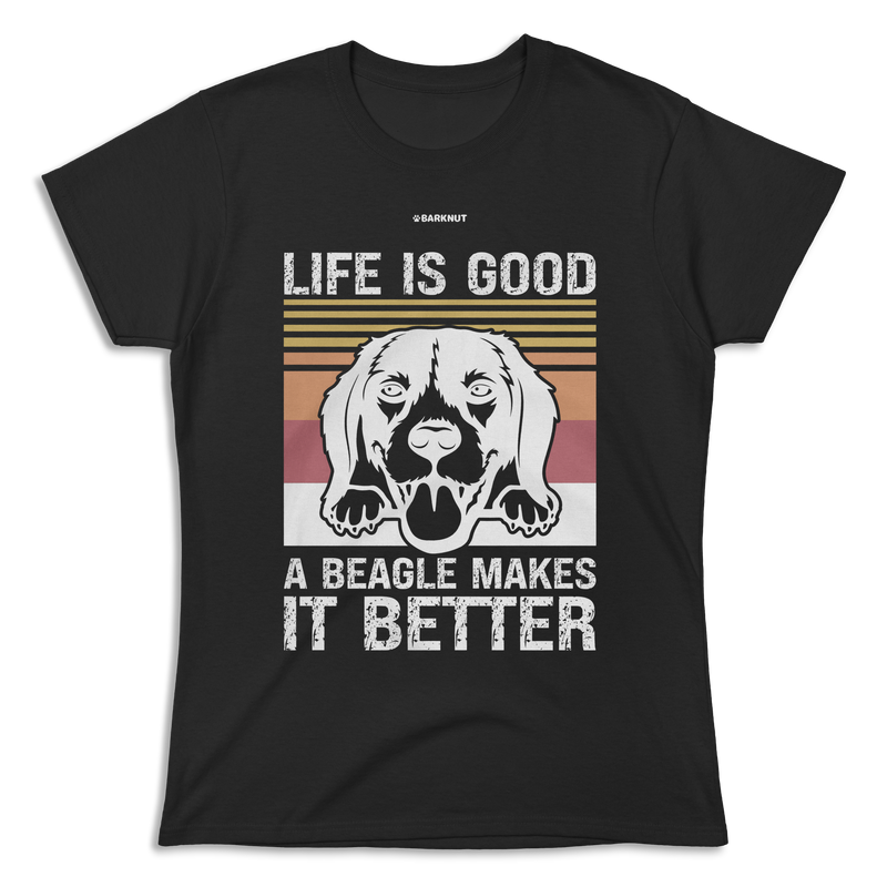 Load image into Gallery viewer, Life Is Good A Beagle Shirt (Women&#39;s)
