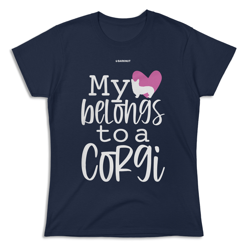 Load image into Gallery viewer, My Heart Belongs To A Corgi Shirt (Women&#39;s)
