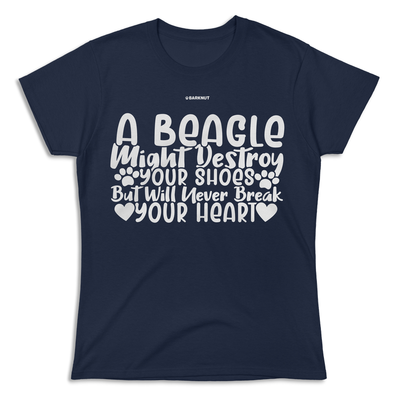 Load image into Gallery viewer, A Beagle Will Never Break Your Heart Shirt (Women&#39;s)
