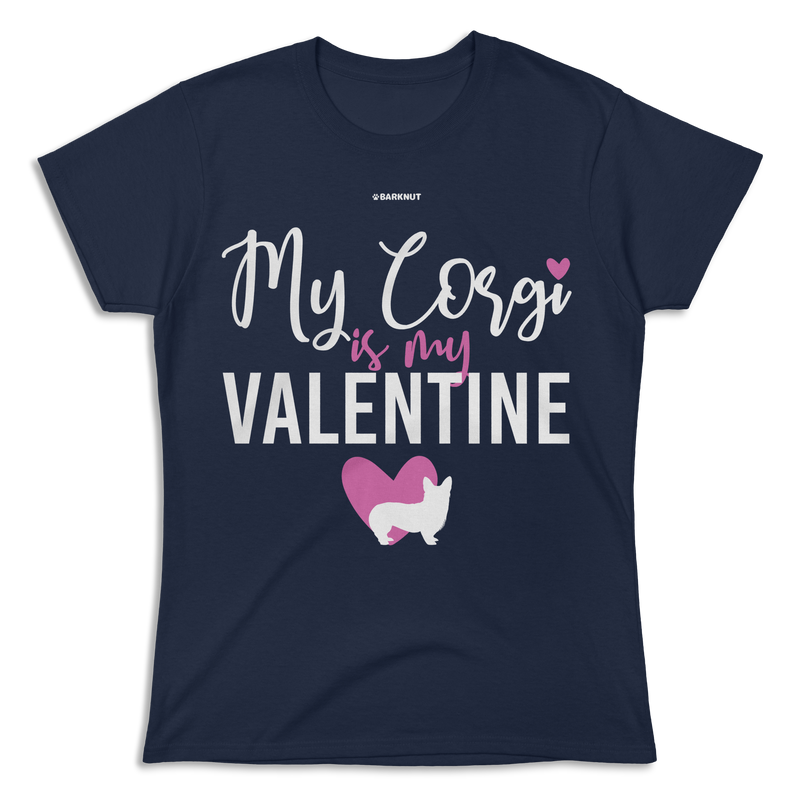 Load image into Gallery viewer, My Corgi Is My Valentine Shirt (Women&#39;s)
