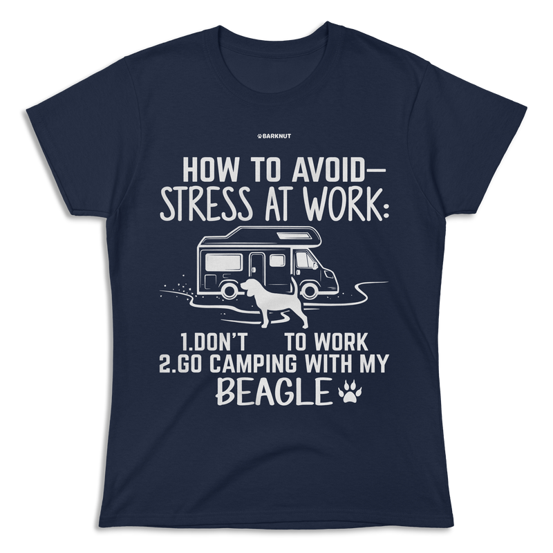 Load image into Gallery viewer, How To Avoid Stress At Work Beagle Shirt (Women&#39;s)
