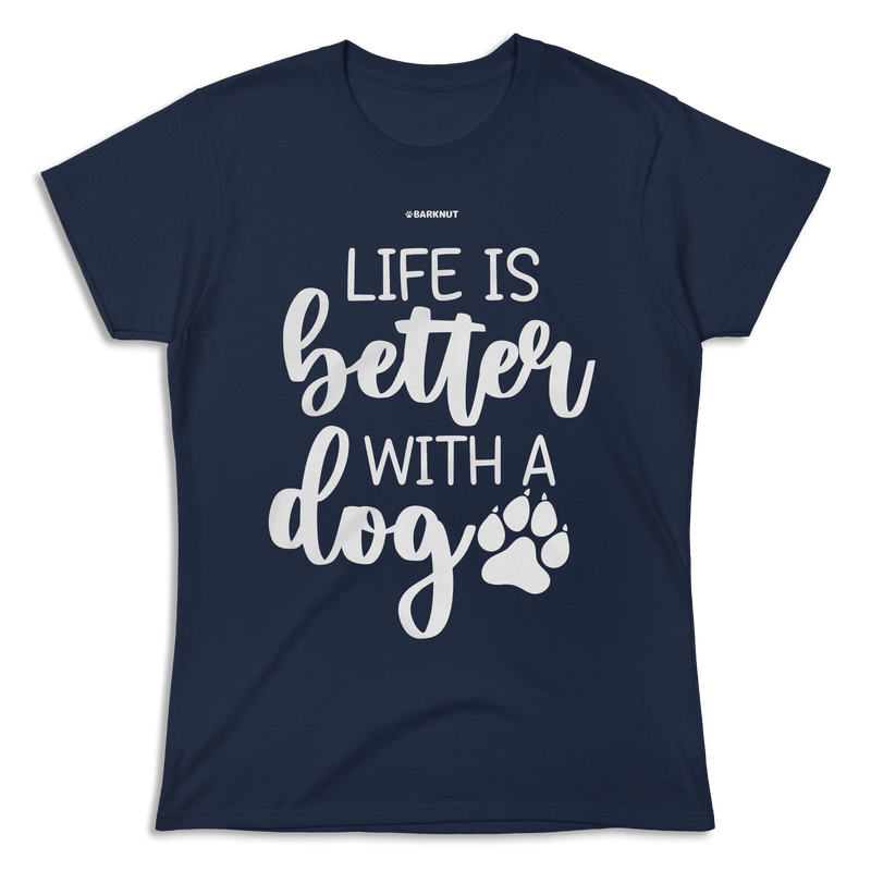 Load image into Gallery viewer, Life Is Better With A Dog Icon Shirt (Women&#39;s)
