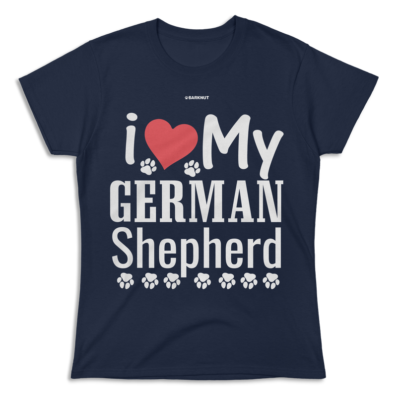 Load image into Gallery viewer, I Love My German Shepherd Shirt (Women&#39;s)
