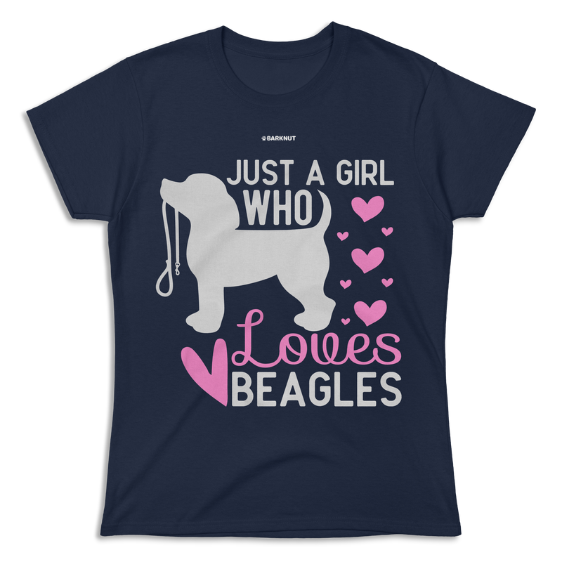 Load image into Gallery viewer, Just A Girl Who Loves Beagles Shirt (Women&#39;s)
