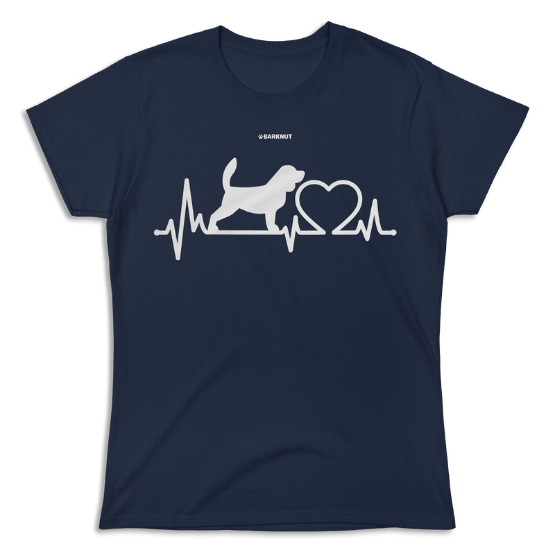 Load image into Gallery viewer, Dog Beagle Heartbeat Shirt (Women&#39;s)
