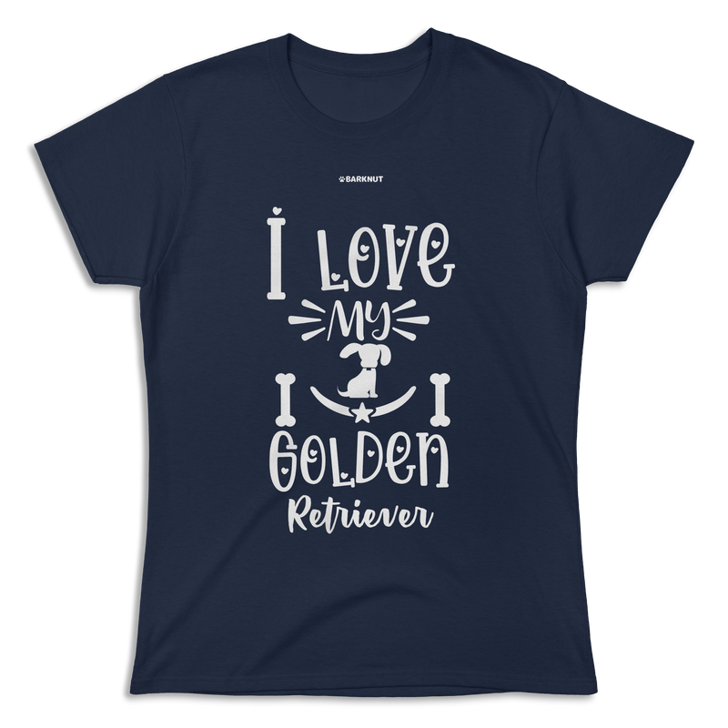 Load image into Gallery viewer, I Love My Golden Retriever Shirt (Women&#39;s)
