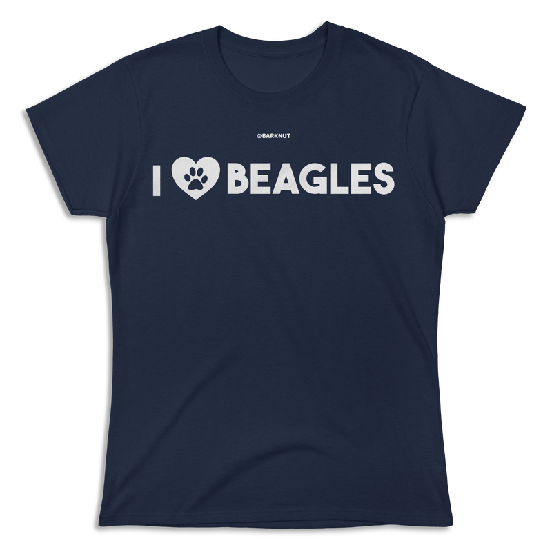 Load image into Gallery viewer, I love Beagles Shirt (Women&#39;s)
