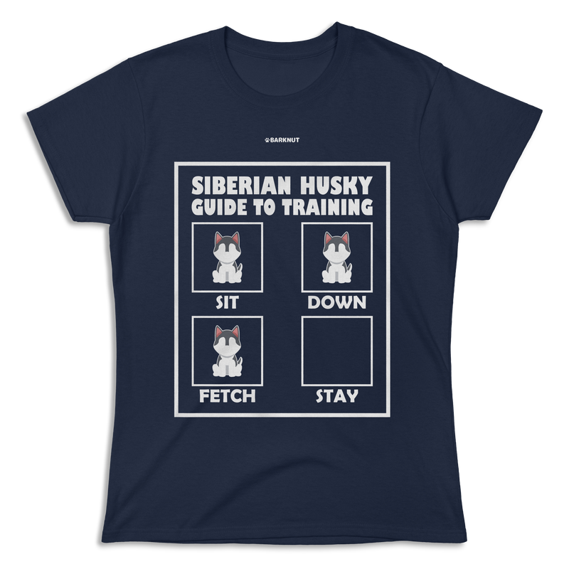 Load image into Gallery viewer, Siberian Husky Guide To Training Shirt (Women&#39;s)
