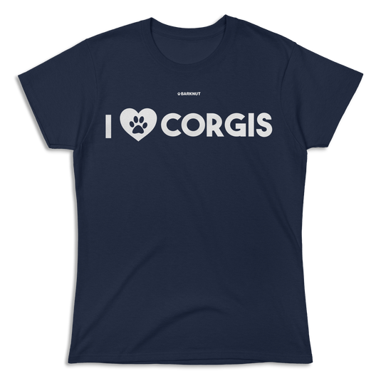 I Love Corgis Heart Shirt (Women's)