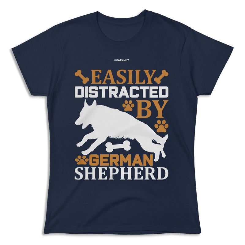 Load image into Gallery viewer, Easily Distracted By German Shepherd Shirt (Women&#39;s)
