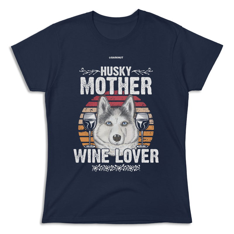 Load image into Gallery viewer, Husky Mother Wine Lover Colors Shirt (Women&#39;s)
