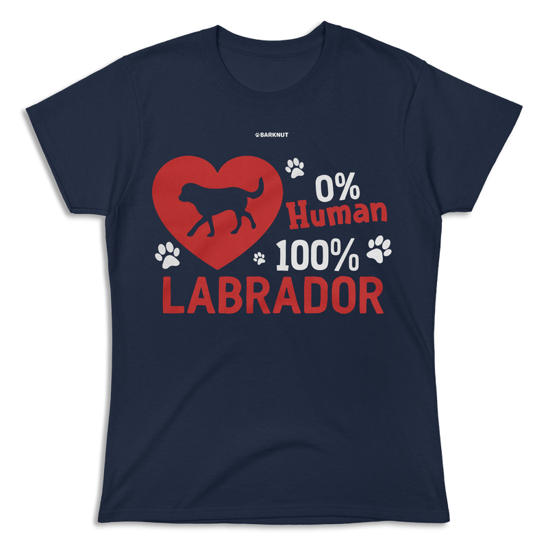 Load image into Gallery viewer, 0 Percent Human 100 Percent Labrador Shirt (Women&#39;s)
