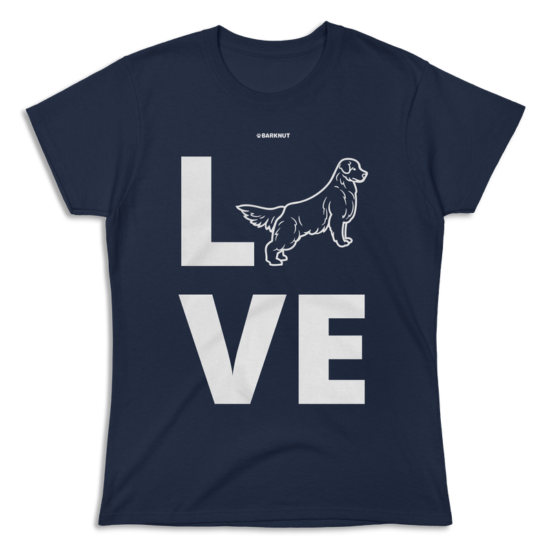 Load image into Gallery viewer, Love Golden Retriever Silhouette Shirt (Women&#39;s)
