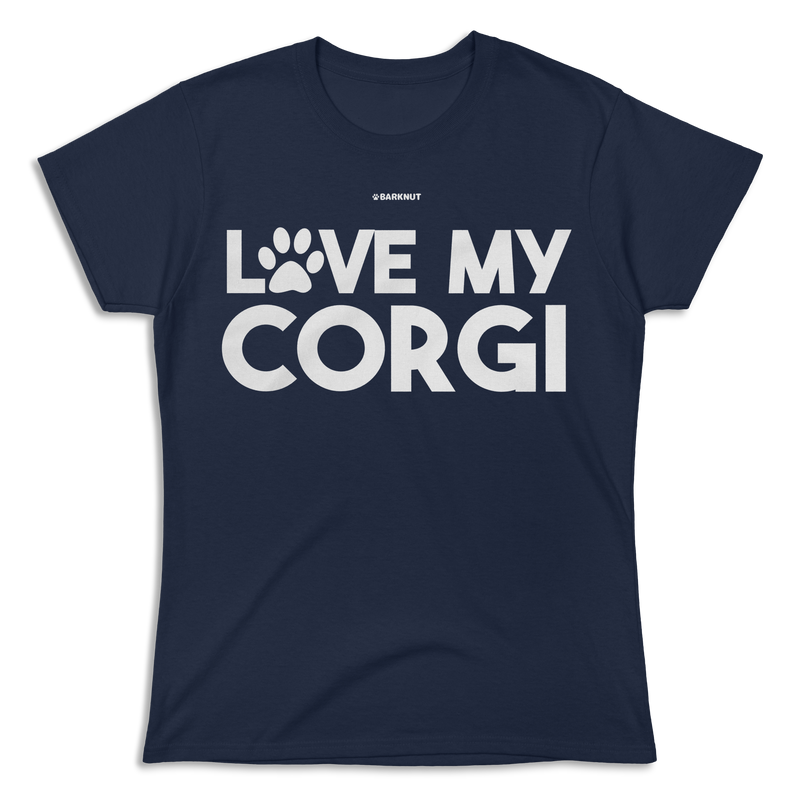 Load image into Gallery viewer, Love My Corgi Paw Shirt (Women&#39;s)
