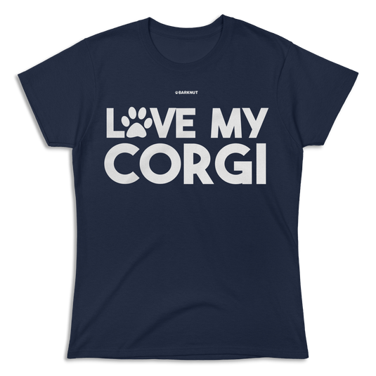 Love My Corgi Paw Shirt (Women's)