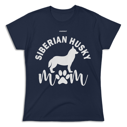 Siberian Husky Mom Silhouette Shirt (Women's)