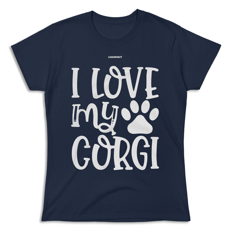 Load image into Gallery viewer, I Love My Corgi Shirt (Women&#39;s)
