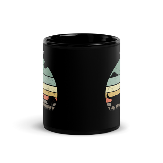 Labrador Retriever Retro Sunset Mug