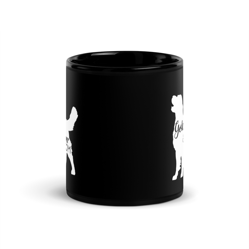 Load image into Gallery viewer, Golden Retriever Mom Black Mug
