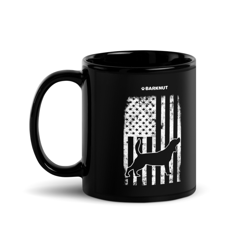 Load image into Gallery viewer, Beagle American Flag Mug
