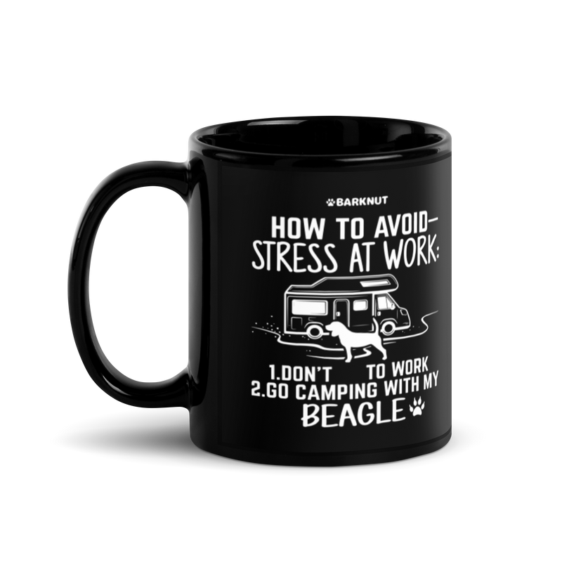 Load image into Gallery viewer, How To Avoid Stress At Work Beagle Mug
