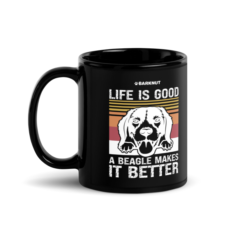 Load image into Gallery viewer, Life Is Good A Beagle Mug
