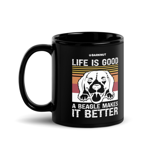 Life Is Good A Beagle Mug