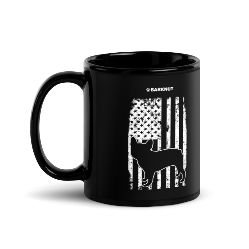 Load image into Gallery viewer, French Bulldog American Flag Mug
