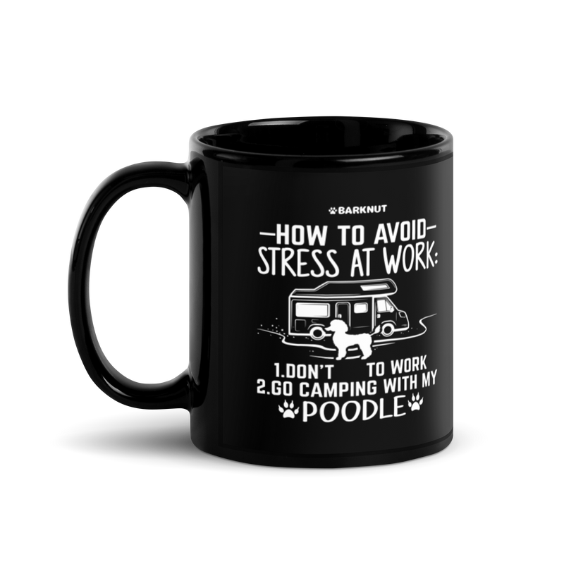 Load image into Gallery viewer, How To Avoid Stress At Work Poodle Mug
