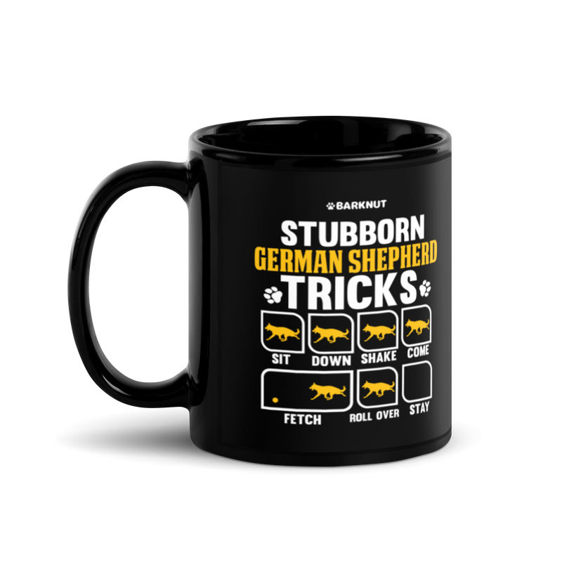 Load image into Gallery viewer, Stubborn German Shepherd Tricks Mug
