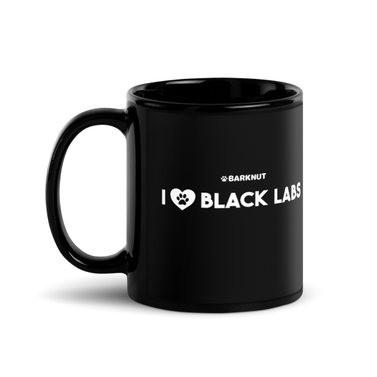 I Heart Black Labs Mug