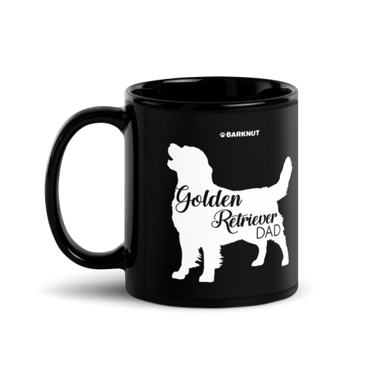 Golden Retriever Dad Silhouette Mug