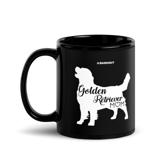 Golden Retriever Mom Black Mug