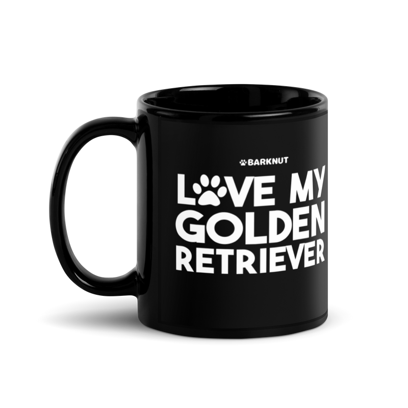 Load image into Gallery viewer, Love My Golden Retriever Paw Print Mug
