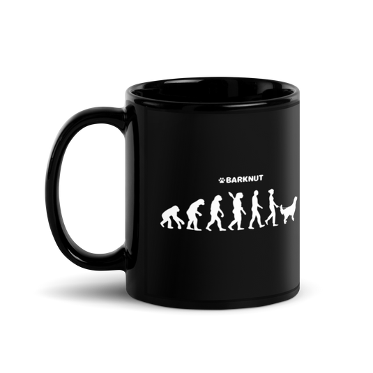 Evolution Woman Golden Retriever Mug