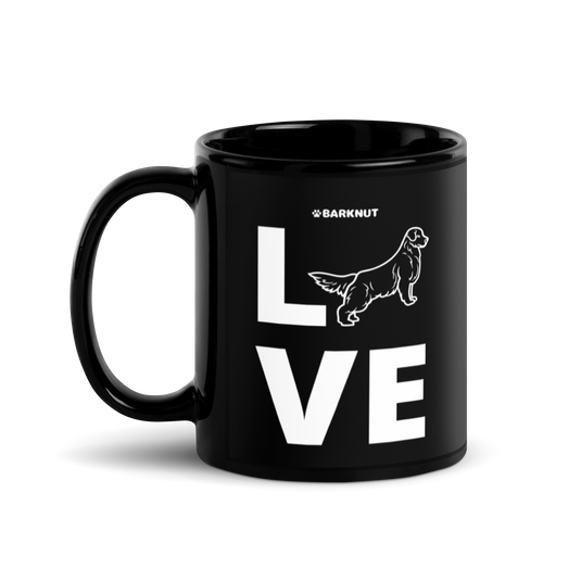 Love Golden Retriever Silhouette Mug