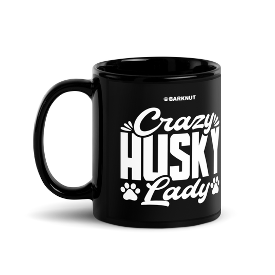 Crazy Husky Lady Paws Mug