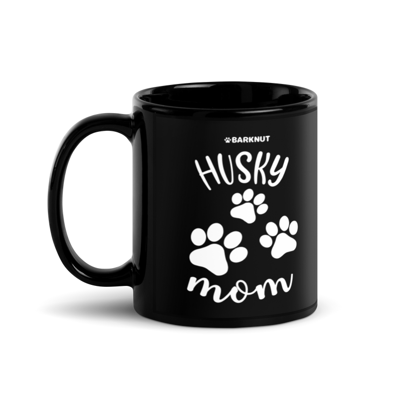 Load image into Gallery viewer, Husky Mom Silhouette Paws Mug
