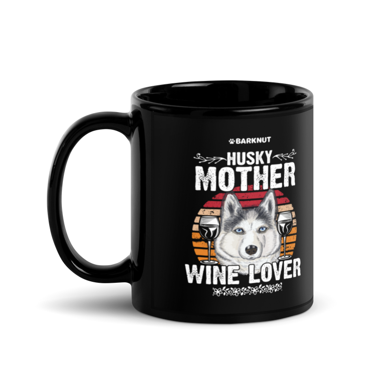 Load image into Gallery viewer, Husky Mother Wine Lover Colors Mug
