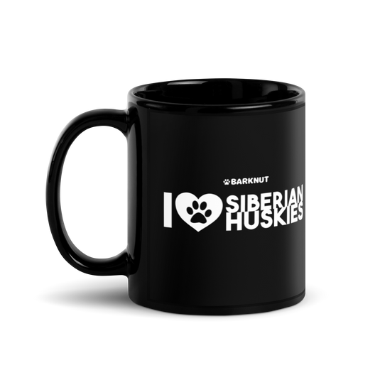 I Heart Siberian Huskies Mug