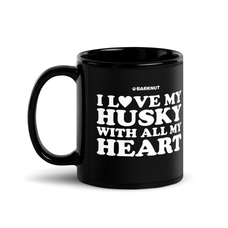 Load image into Gallery viewer, I Love My Husky With All My Heart Mug
