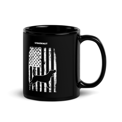 Beagle American Flag Mug