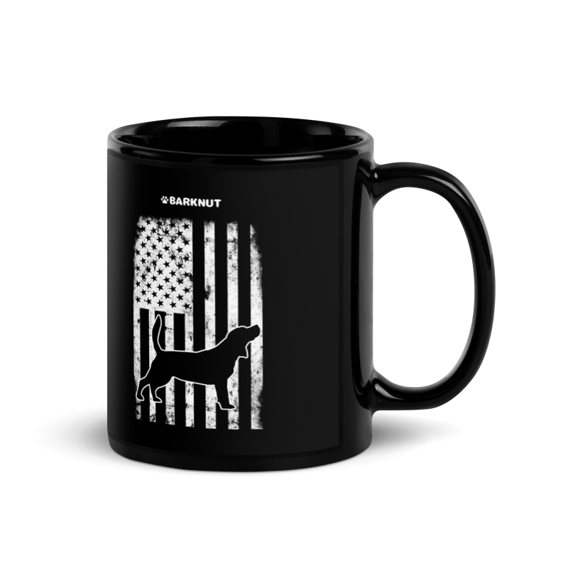 Load image into Gallery viewer, Beagle American Flag Mug
