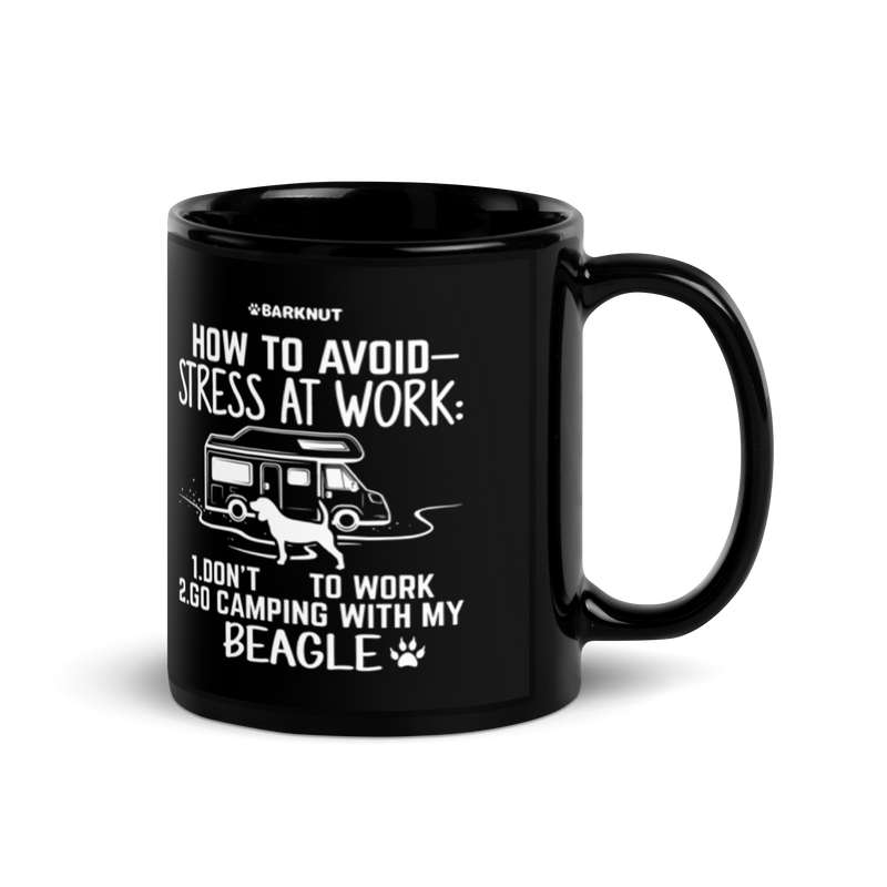 Load image into Gallery viewer, How To Avoid Stress At Work Beagle Mug
