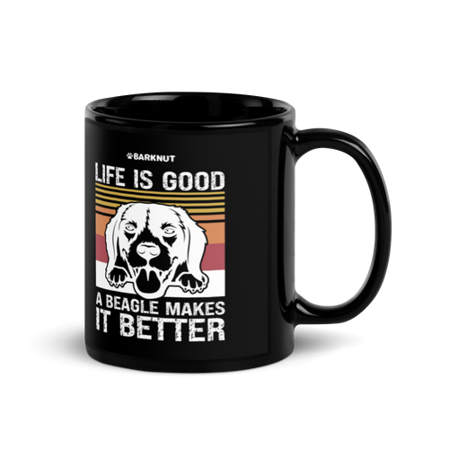 Life Is Good A Beagle Mug