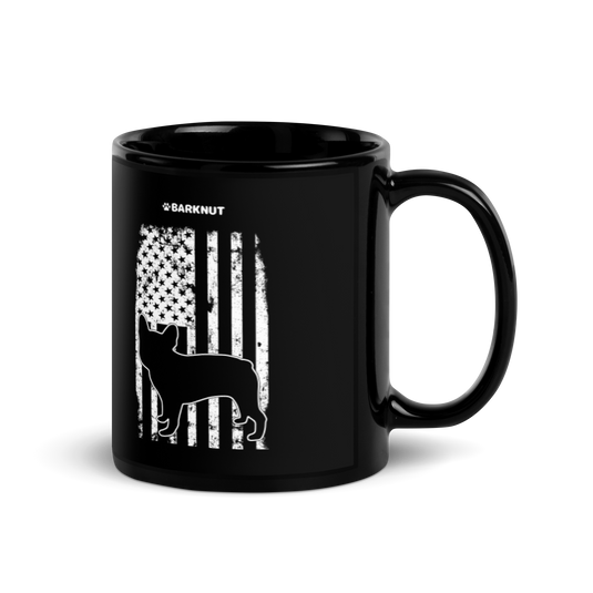 French Bulldog American Flag Mug