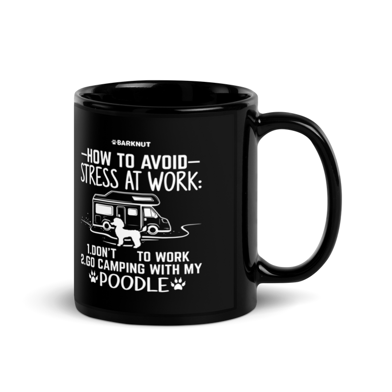 Load image into Gallery viewer, How To Avoid Stress At Work Poodle Mug
