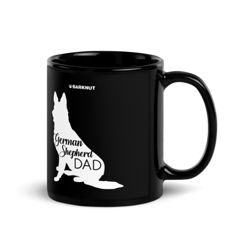 German Shepherd Dad Cursive Mug